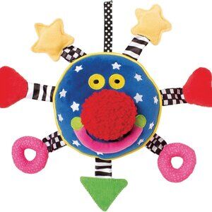 Manhattan Toy 8.5" Whoozit Activity Sensory Plush NEW Squeaker Rattle Crinkle